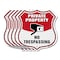 Signmission Private Property Shield Sign No Trespass, 12 inch X 12 inch, Aluminum Metal Sign, 5PK SHI-A-5Pack-12-448 - alternate 1
