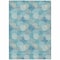 Homeroots 3' X 5' Teal Blue Gray And Ivory Polka Dot Washable Indoor Outdoor Area Rug 594286 - alternate 4