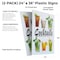 Signmission Cocktails, Plastic Signs Only 24 Inch x 36 Inch, Corrugated Plastic, 2PK CSB-2436-2PACK-Cocktails - alternate 2