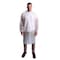 Vguard Disposable Lab Coat, Lightweight Polypropylene, Snap Closure Closure, White, M, 30 PK B1AS12 - alternate 1