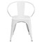 Flash Furniture Contemporary Chair, White Back, 21-1/2 in W 19" L 27-3/4" H, Integrated CH-31270-WH-GG - alternate 4