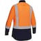 Pip Long Sleeve Shirt, V-Neck, Hi-Vis Orange 312W6367H - alternate 2