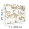 York Wallcoverings Lunaria Silhouette White and Gold Wallpaper Sample BL1806SAM - alternate 5