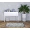 Homeroots 3' X 5' Blue And Gray Floral Power Loom Area Rug 521654 - alternate 4