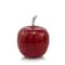 Homeroots 6" Red Aluminum Decorative Apple Tabletop Sculpture 354694 - alternate 1