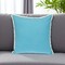 Homeroots 16" Aqua Cotton Throw Pillow with Scalloped Edges 529318 - alternate 1