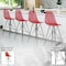 Leisuremod Cresco Acrylic Barstool - Modern ABS Plastic Counter Stool with Steel Legs & Footrest, 2PK CRBL-30TR2 - alternate 4
