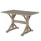 Homeroots 48" Gray Solid Wood Trestle Base Dining Table 517856 - alternate 3