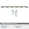 Amerock London 6-5/16 in 160 mm Center-to-Center Satin Nickel/Polished Chrome Cabinet Pull BP36650G1026 - alternate 4