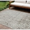 Homeroots 10' X 14' Chocolate Damask Washable Indoor Outdoor Area Rug 607691 - alternate 1