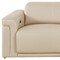 Homeroots 100" Beige Top Grain Leather Reclining Metal USB Sofa 720355 - alternate 3