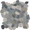 Daltile Pebble Oasis Natural Stone Flat Pebble Mosaic 12in x 12in in Tumbled Coastal, 11PK PB22FLTPEBMSTM - alternate 1