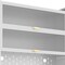 Homeroots 73in White Stainless Steel Textured Door Dining Hutch With Two Doors 683396 - alternate 3