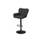 Monarch Specialties Barstool, Adjustable-in. H, Bar Height, Counter Height, Kitchen, Black Fabric, Black Metal, 2PK I 2334 - alternate 1
