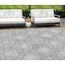 Homeroots 10' X 14' Gray And Silver Medallion Washable Indoor Outdoor Area Rug 587739 - alternate 1