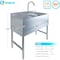 Amgood Underbar Sink, Stainless Steel, 19 in W x 38 in L x 33 in H SINK BAR S3C-101410-F-Z - alternate 3