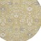 Homeroots 8' Gold Ivory And Gray Round Oriental Washable Indoor Outdoor Area Rug 598042 - alternate 3