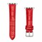 Elegani Alligator-Embossed Leather Watch Replacement Band Compatible with Apple Watch 41mm, Red LAT-RED-41mm - alternate 1
