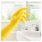 O-Cedar Playtex HandSaver Reusable Gloves, M, Latex/Neoprene/Nitrile, Yellow 163675 - alternate 3