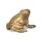 Homeroots 3" Antiqued Gold Cast Iron Frog Figurine 612454 - alternate 3