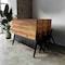 Flash Furniture Davis 60in. x 24in. HD Nesting Table w/Y-Legs, Modesty Panel, 1in. Thick Walnut Tabletop, Blk Frame MT-M6024-Y-LEG-WLNBLK-GG - alternate 3