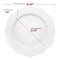 Smarty Had A Party White w/Silver Rim Round Blossom Plastic Dinnerware Set (120 Dinner Plates+120 Salad Plates), 240PK 4840WHS-VP-CASE - alternate 3