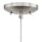 Vaxcel Milano Satin Nickel Mini Pendant Ceiling Light Amber Swirl Glass P0174 - alternate 7