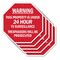 Signmission Warning This Property Is Under 24 H, 10 inch X 10 inch, Aluminum Metal Signs, 5PK OC-A-5Pack-10-318 - alternate 1