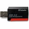 Verbatim Verbatim Pocket Card Reader, USB 3.0 - Black 98538 - alternate 1
