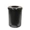 Mytcoat Trash Receptacle, Flat Lid, Liner, 32 Gal, Black, Punched Steel, Textured Coating 804389 - alternate 1