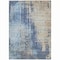 Homeroots 9' X 12' Navy Blue And Taupe Abstract Washable Indoor Outdoor Area Rug 587246 - alternate 5