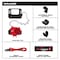 Milwaukee Tool HardHatCoolingFan, Black/Red, SlotMount 48-73-1385 - alternate 7
