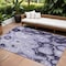 Homeroots 10' X 14' Purple And Lavender Abstract Washable Indoor Outdoor Area Rug 577168 - alternate 1