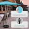 Simple Deluxe 9' Patio Umbrella Outdoor Table Market Yard Umbrella with Push Button Tilt/Crank, 8 Sturdy Ribs for LGBRLA9TUQ - alternate 2