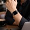 Elegani Alligator-Embossed Leather Watch Replacement Band Compatible with Apple Watch 45mm, Black LSHQ-BLK-45mm - alternate 2