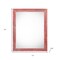 Homeroots 14" x 18" Red Solid Wood Hanging Picture Frame 386518 - alternate 3