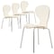 Leisuremod Modern Oyster Transparent Dining Side Chair in Amber, 4PK OCS-17A4 - alternate 1