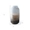 Homeroots 15" Blue And Beige Abstract Cylinder Crystal Glass Table Vase 397504 - alternate 4