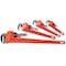 Performance Tool 4 pc. Pipe Wrench Set, Drop Forged Steel Jaws, 8 10 14 24 in. W1136 - alternate 1