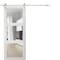 Sartodoors Sliding Barn Door with Hardware, Lucia 2555 White Silk with Clear Glass, 6.6FT Rail Hangers Sturdy LUCIA2555BD-S-WS-30 - alternate 1