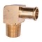 Auveco Brass 90 Degree Beaded Hose Barb 5/8in To Male Pipe 1/2in Adapter, 3PK 464 - alternate 1