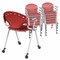 Regency Rico Classroom Training Mobile Stack Chair with Arms - Red, 11PK K306-RD-11PK - alternate 5