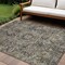 Homeroots 8' X 10' Taupe and Dark Taupe Oriental Washable Non Skid Indoor Outdoor Area Rug 563796 - alternate 1