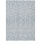 Homeroots 10' X 14' Denim Blue And Ivory Damask Washable Indoor Outdoor Area Rug 595138 - alternate 5