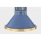 Hudson Valley Lighting Highclere 12.75 in. Pendant in Aged Brass/Soft French Blue by Mark D. Sikes MDS2404-AGB/FBL - alternate 2