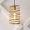 Jonathan Y Helisa 7.25" 1-Light Modern Contemporary Iron Spiral LED Pendant, Gold Painting JYL7910A - alternate 5