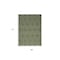 Homeroots 4' X 6' Dark Green And Light Green Geometric Indoor Outdoor Area Rug 556274 - alternate 3