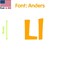 Aacc Self-Adhesive Vinyl Letter: l, Scale: 20 in. Color: Orange Font: Anders by AACC-Anders-ll-Orange-I20x1 - alternate 1