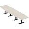 Skutchi Designs 16 Person Conference Table With Power Unit | 16' Hexagon Table | Harmony Series HAR-HEX.IR-48X192-T.BK-K458-NA - alternate 1