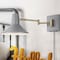Jonathan Y Hygge 16" Swing Arm 1-Light Modern Midcentury Iron USB Charging Port LED Sconce, Grey/Brass Gold JYL1302C - alternate 5